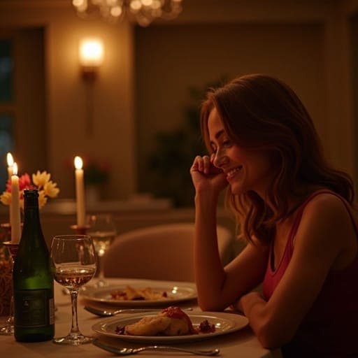 Romantic Candlelit Dinner Date
