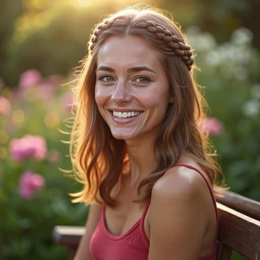 Change hairstyle to braided crown