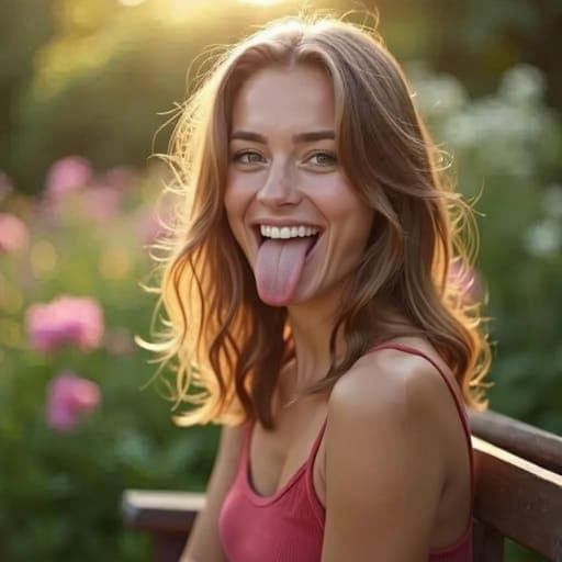 A Stick Out Tongue Expression