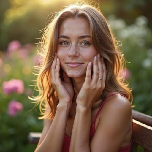 Both Hands to Face Pose