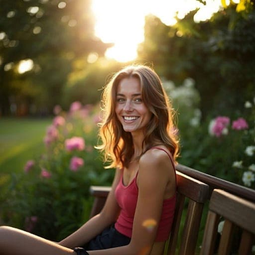 Garden Sunset Scene Expansion