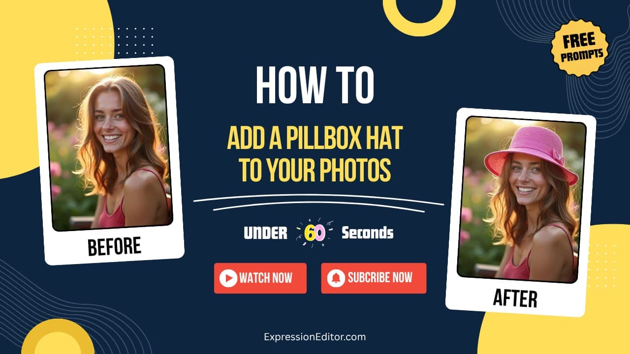 How to Add a Pillbox Hat to Your Photos With AI