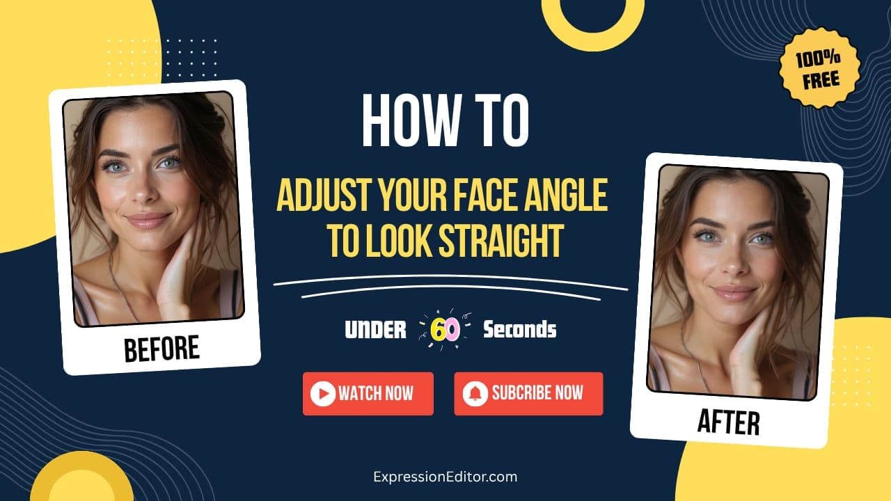 How to Adjust Your Face Angle to Look Straight at the Camera With AI