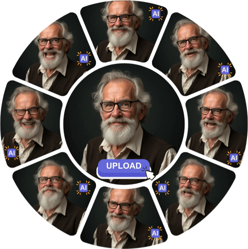 Demo Image Grid of Male Old