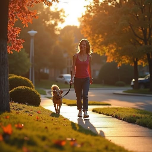 After Dog Walking in Autumn