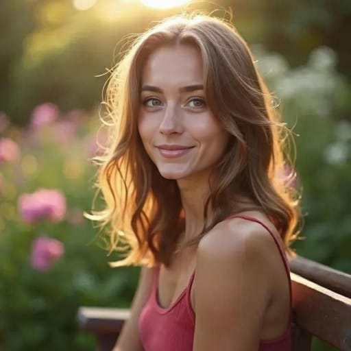 A curious face generated by AI