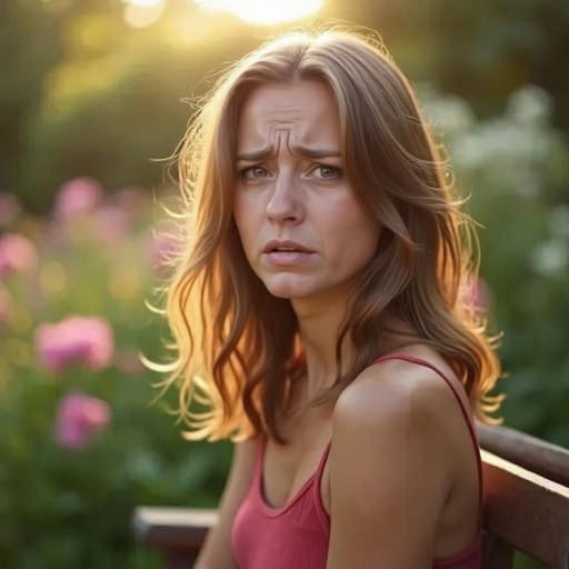 A disgusted face created with AI for reaction content.