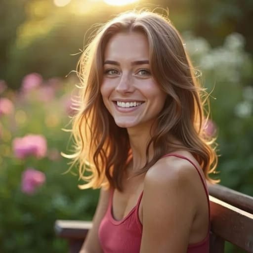 A hopeful face generated by AI, the story's resolution.