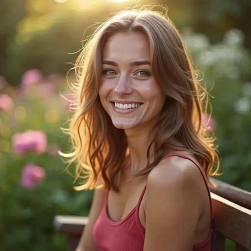 A proud face generated for a professional headshot using AI.