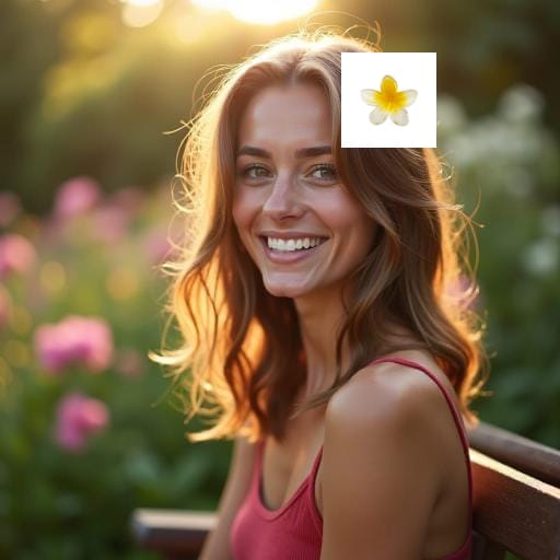 Before Place On Flower Hair Clip
