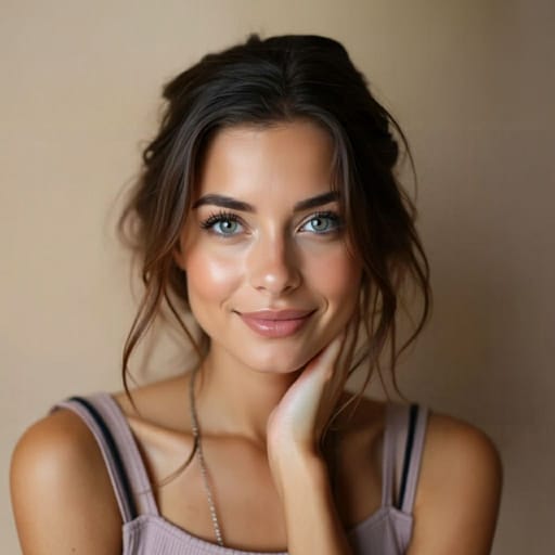 After Natural Makeup Portrait Expansion