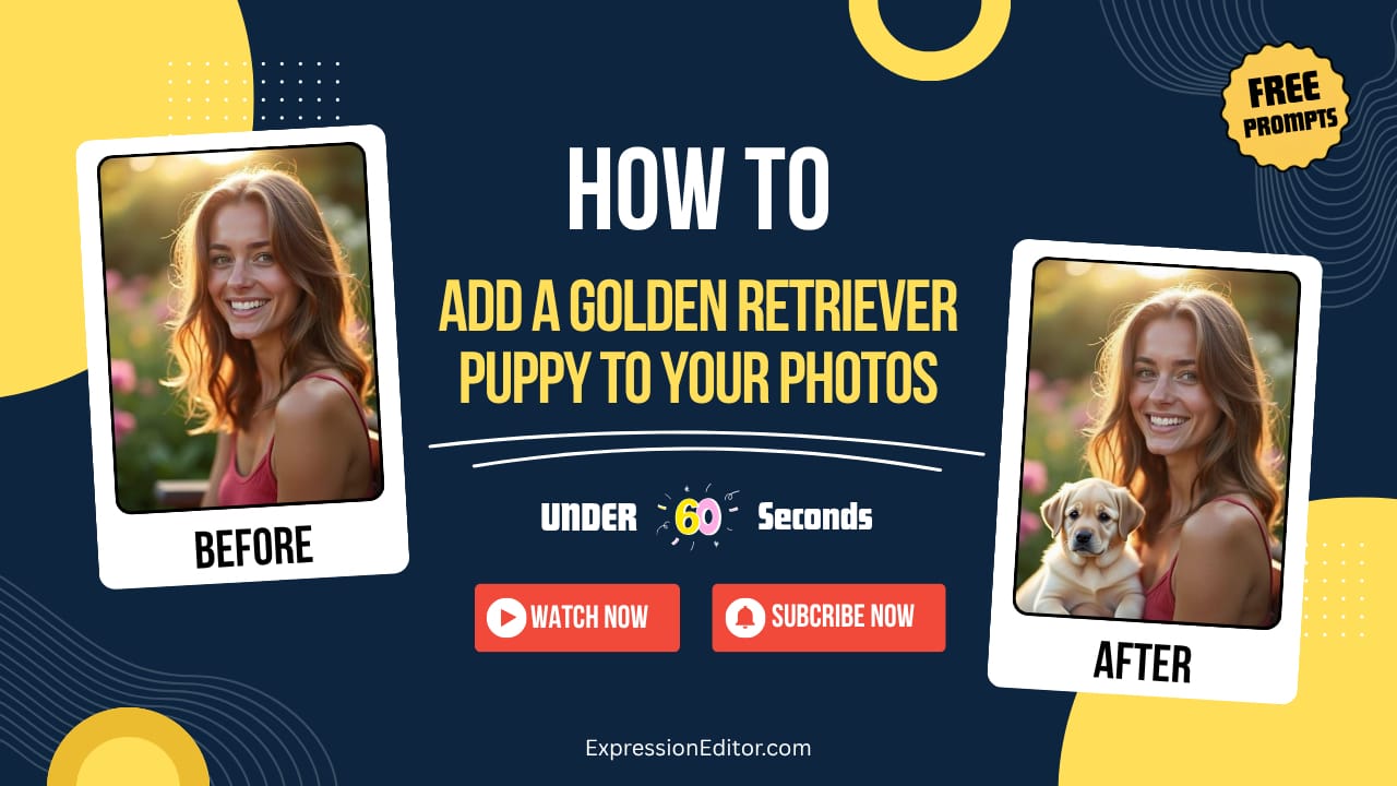 Tutorial: How to Add a Dog to Your Photos With AI - Expression Editor AI